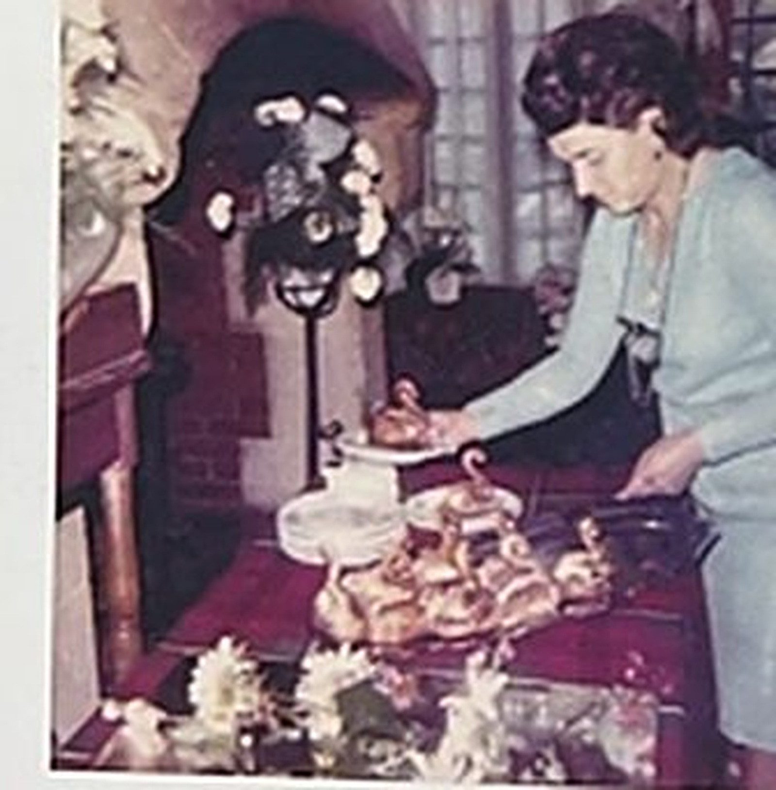 21 juillet 1970  Mme Bardonnex et ses cygnes en choux, pour un repas de mariage