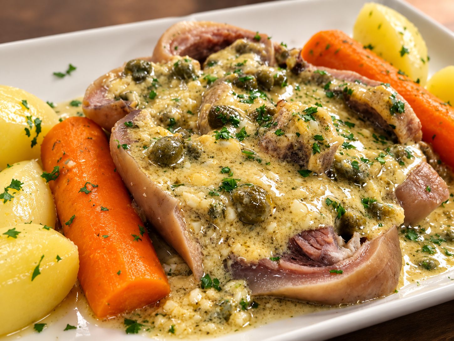 Tête de veau sauce gribiche Bellême